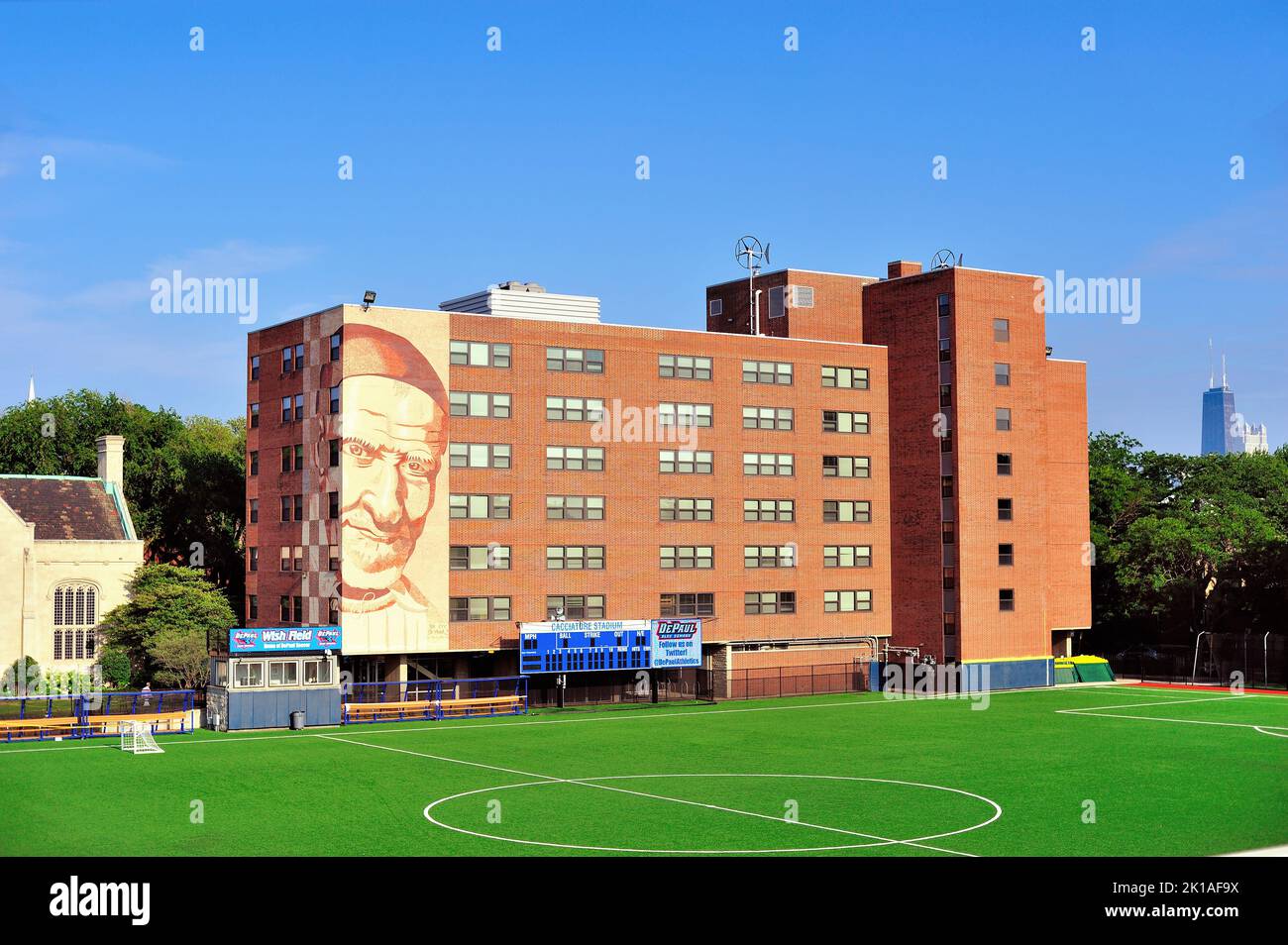 Chicago, Illinois, USA. Wish Field/Cacciatore Stadium on the campus of DePaul University on the city's near North Side. Stock Photo