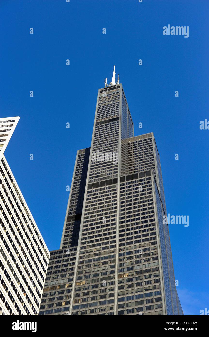 Chicago, Illinois, USA. The Willis Tower (formerly Sears Tower), once