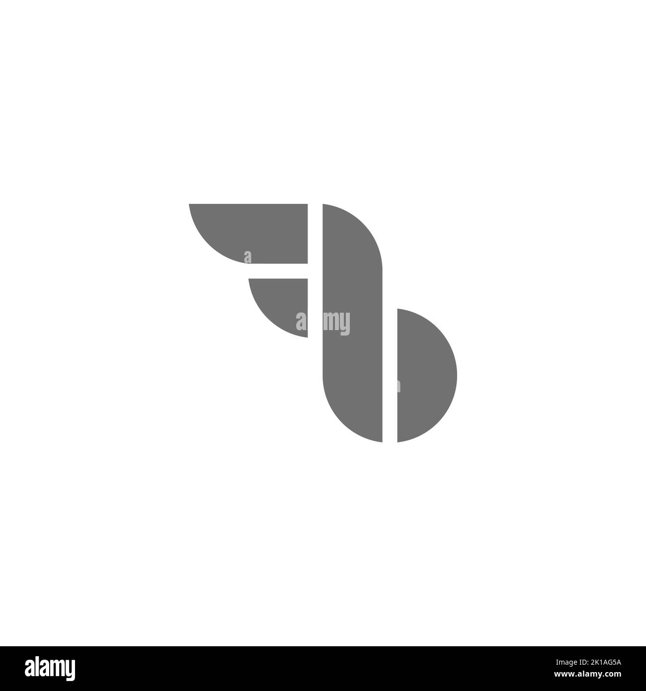 letter b circle curves geometric wings logo vector Stock Vector Image ...