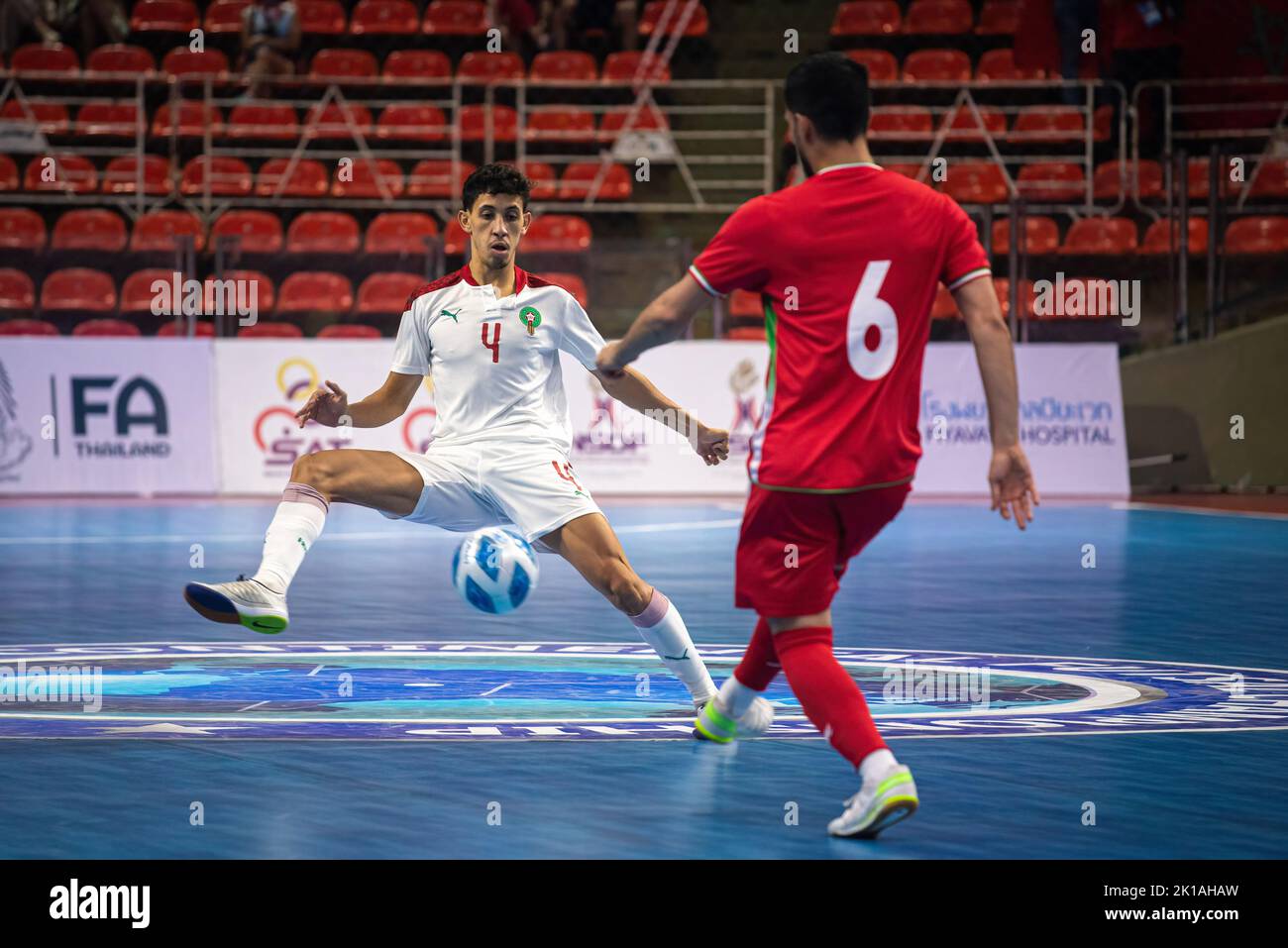 Bangkok, Thailand. 16th Sep, 2022. Youssef Jouad (No.4) of Morocco seen