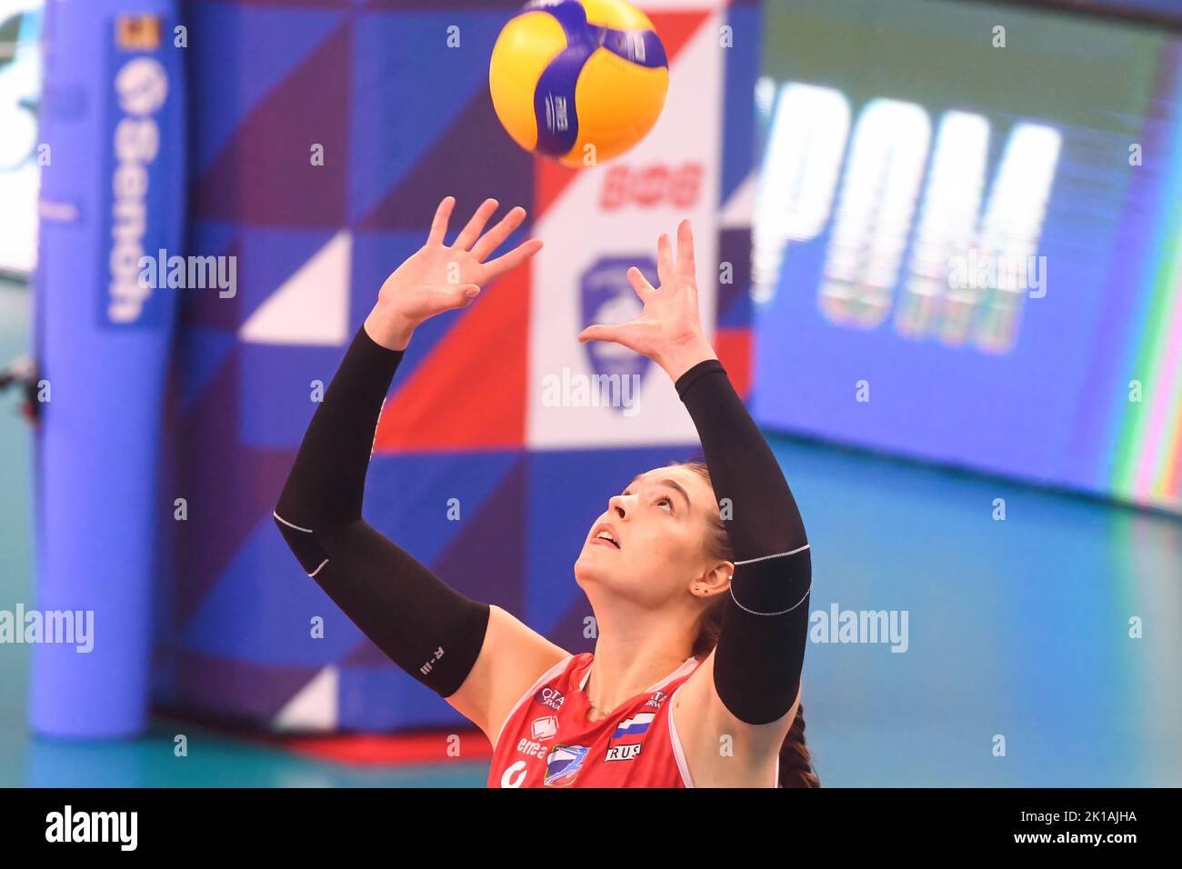 Russian volleyball team won in hi res stock photography and images