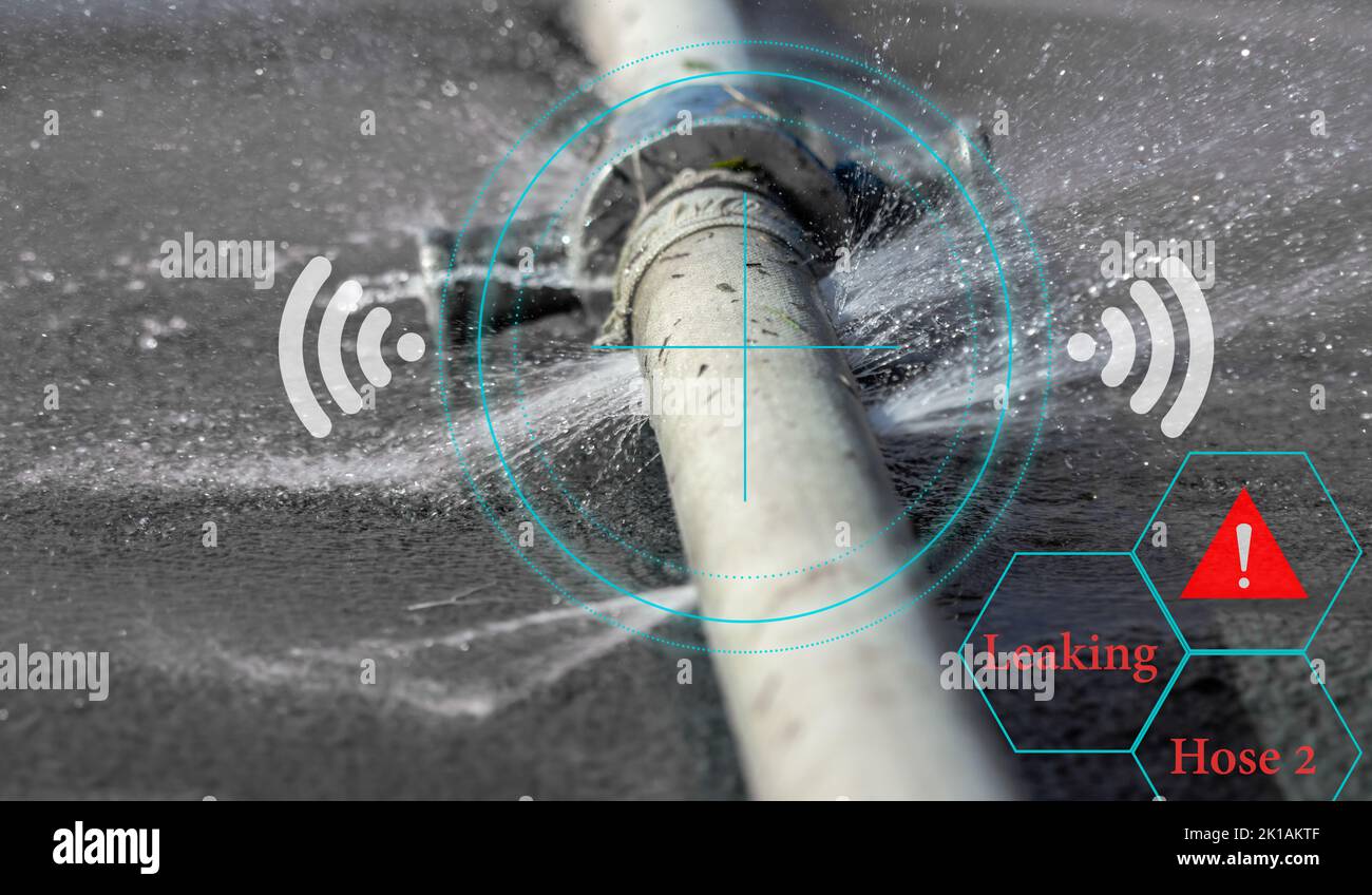 Water leak sensor alert , smart water sensor can automatically shut off