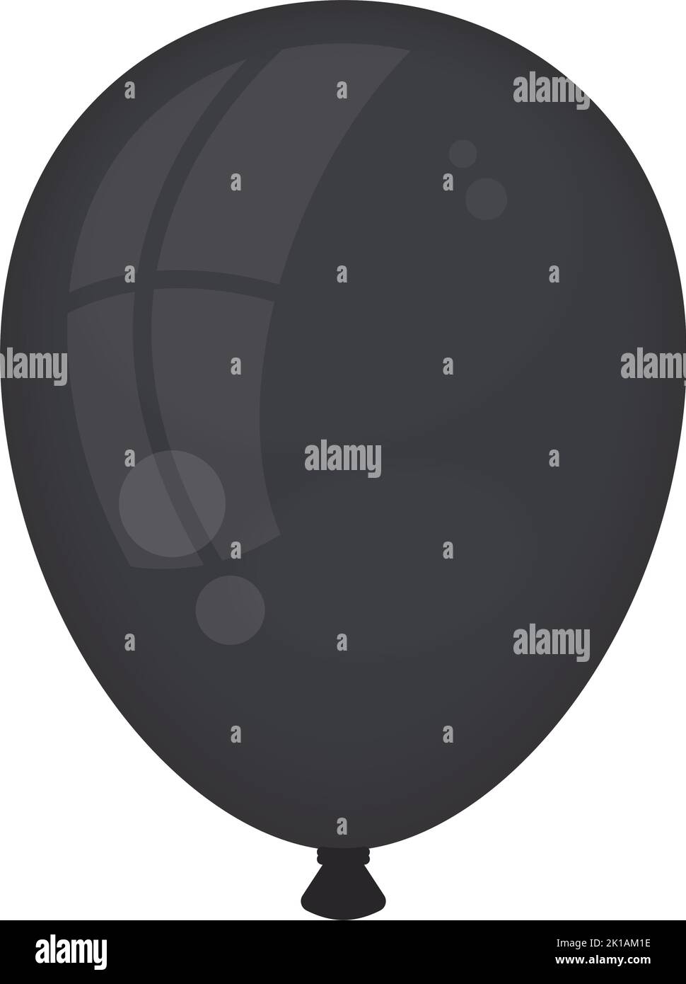 black balloon helium floating icon Stock Vector Image & Art - Alamy