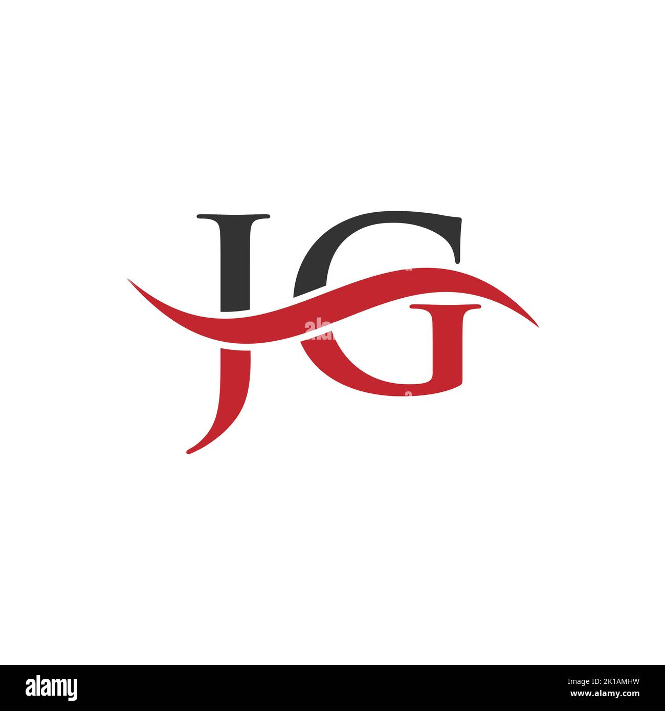 JG Combine Letter Logo Vector Template. Letter JG Logo Design Modern