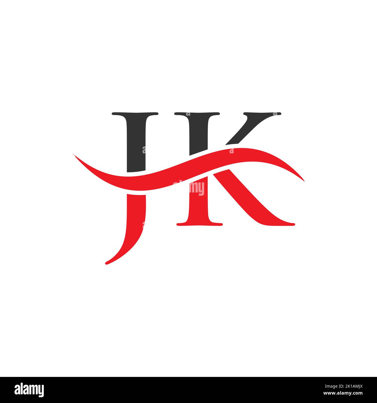 JK Combine Letter Logo Vector Template. Letter JK Logo Design Modern ...