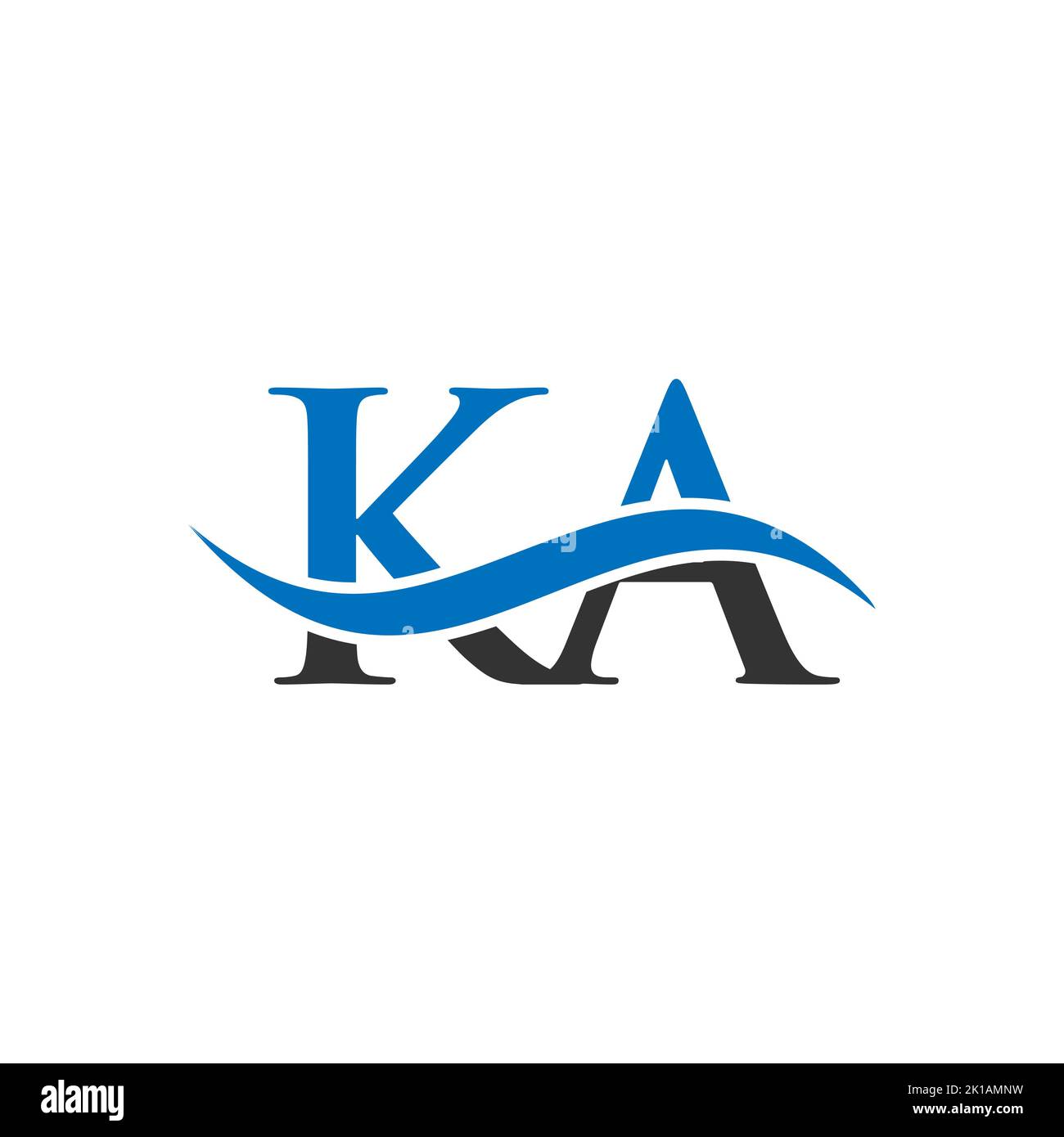 KA Combine Letter Logo Vector Template. Letter KA Logo Design Modern ...