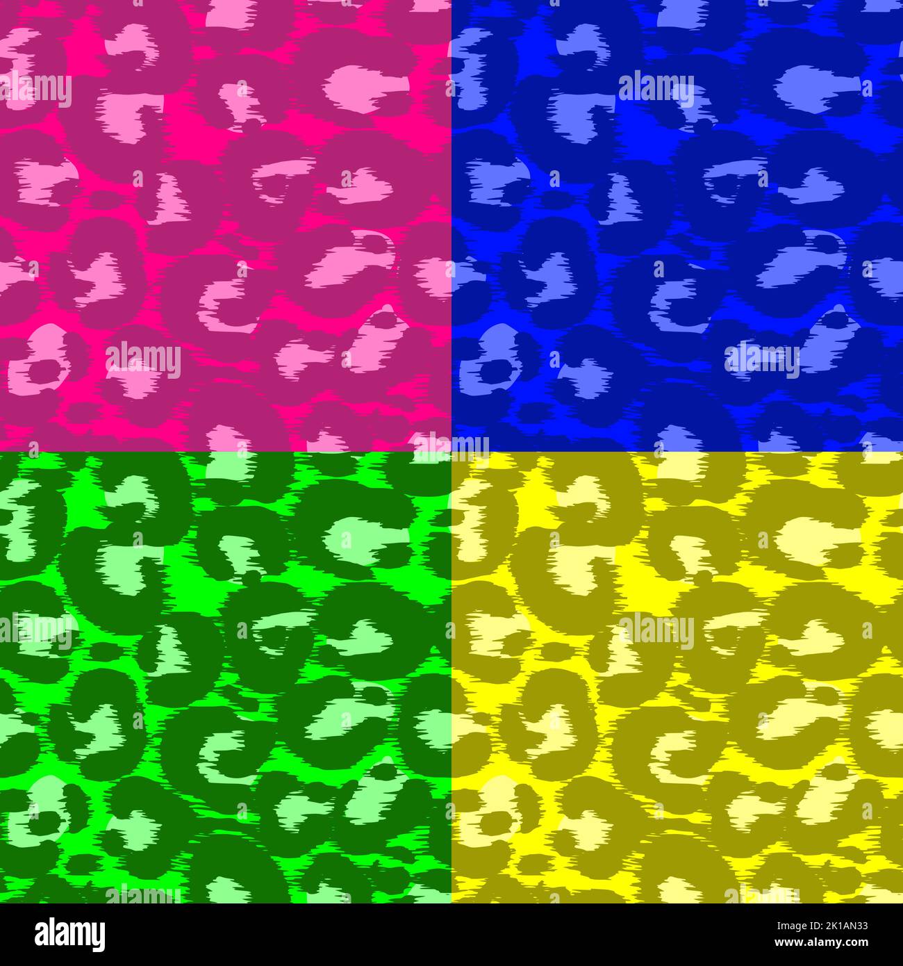 Leopard imitation seamless pattern. Vector illustration Stock Vector ...