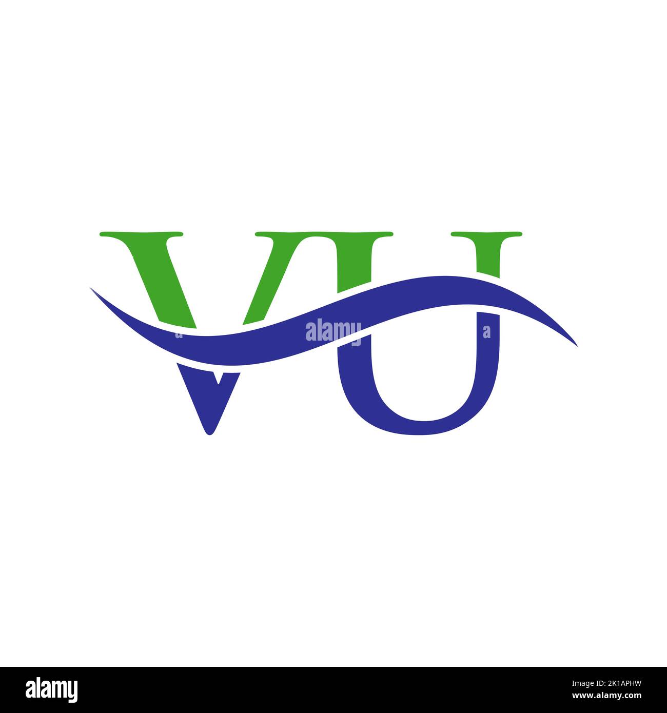 VU Combine Letter Logo Vector Template. Letter VU Logo Design Modern ...