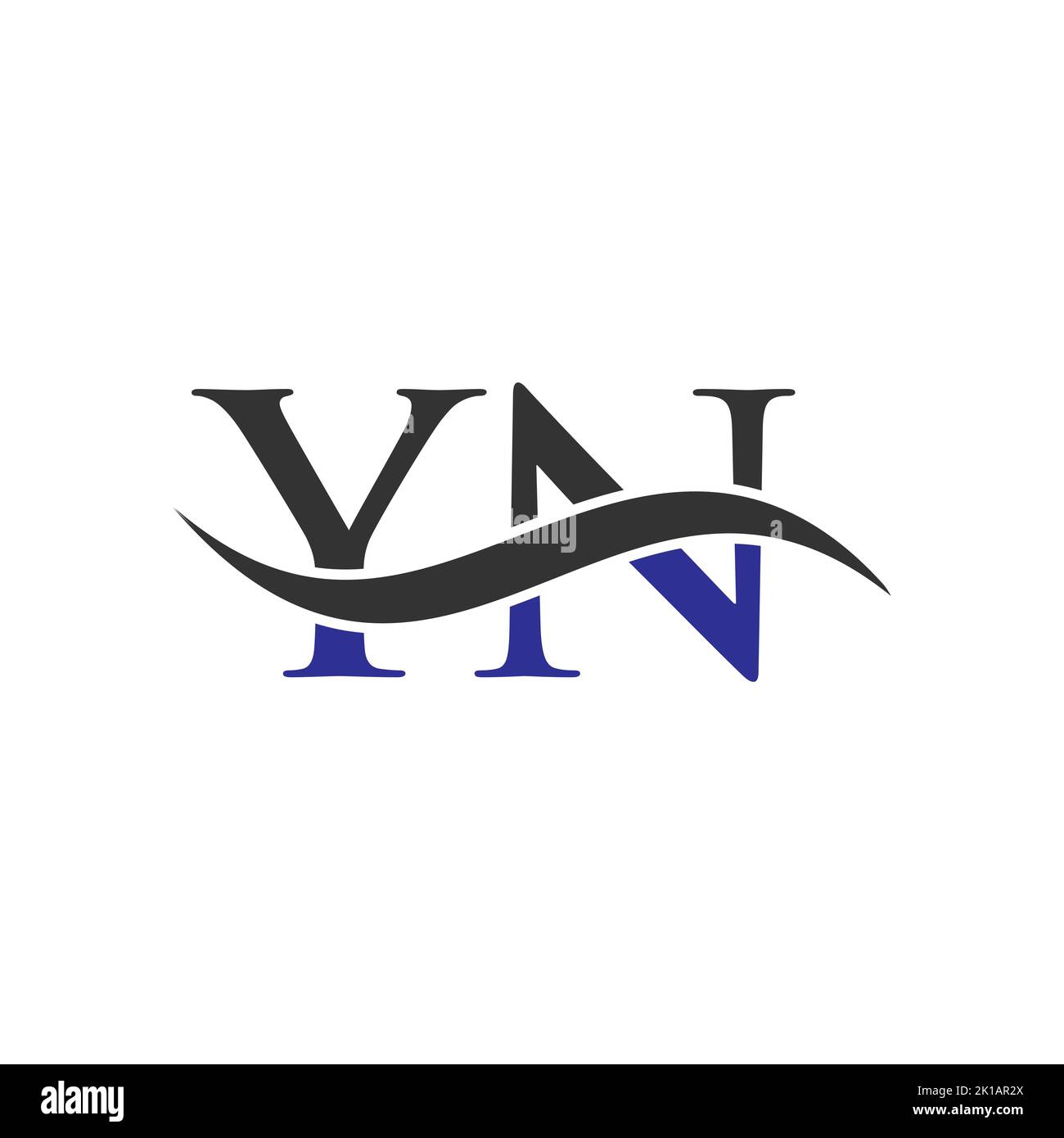 YN Combine Letter Logo Vector Template. Letter YN Logo Design Modern ...