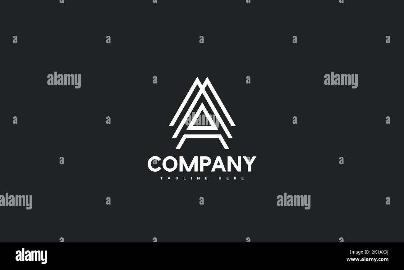 minimal letter A logo template Stock Vector Image & Art - Alamy