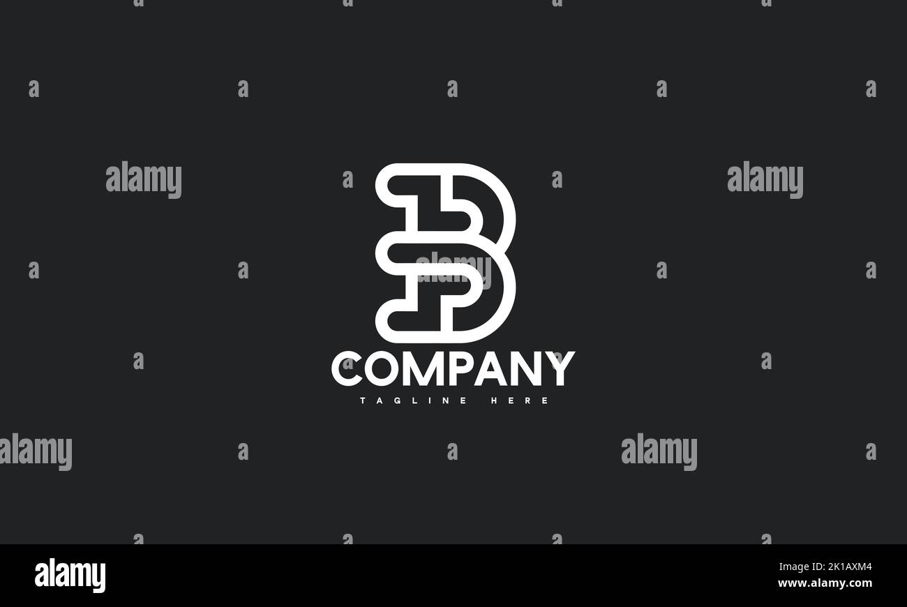 minimal letter B logo template Stock Vector Image & Art - Alamy