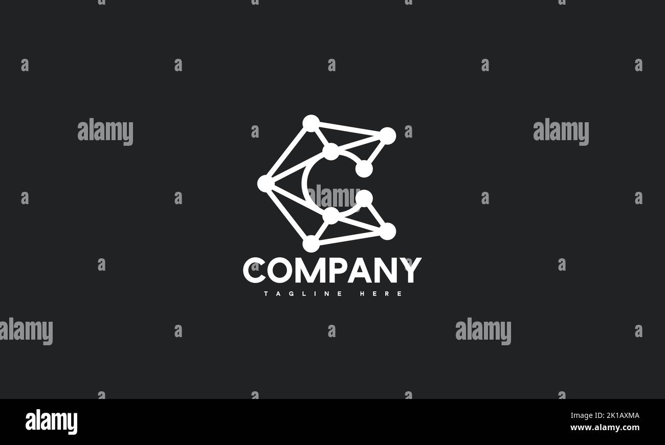 minimal letter C logo template Stock Vector Image & Art - Alamy