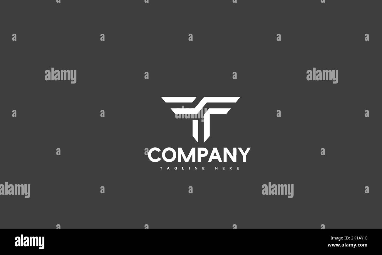 Logo initial letter t vector vectors Black and White Stock Photos ...