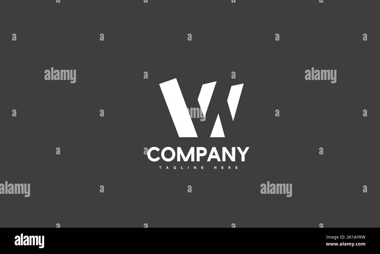 minimal letter W logo template Stock Vector Image & Art - Alamy