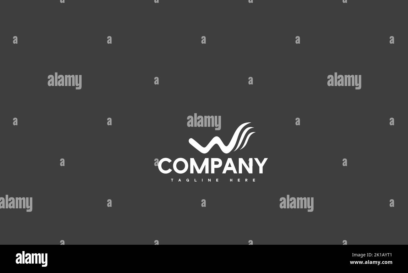 minimal letter W logo template Stock Vector Image & Art - Alamy