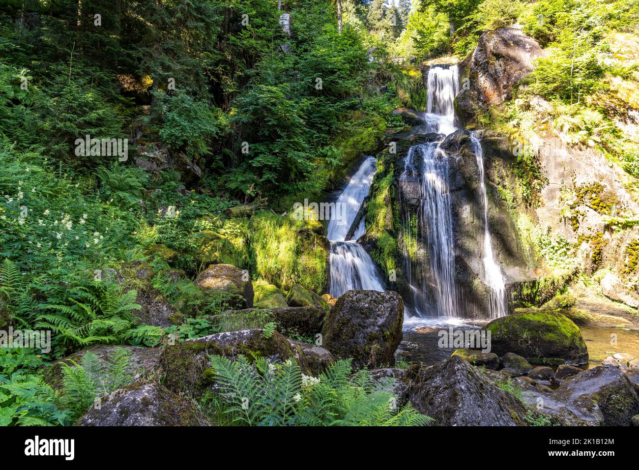 Die Triberger Wasserfälle, Triberg im Schwarzwald, Baden-Württemberg ...