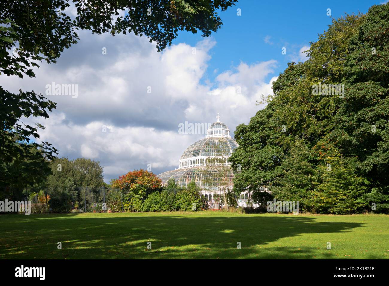 The Palm House a Grade II listed building in Sefton Park Liverpool UK Stock Photo