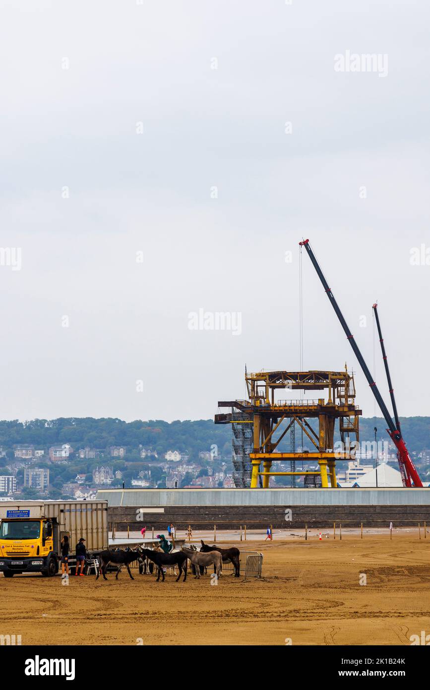 See monster on a drizzly day Stock Photo