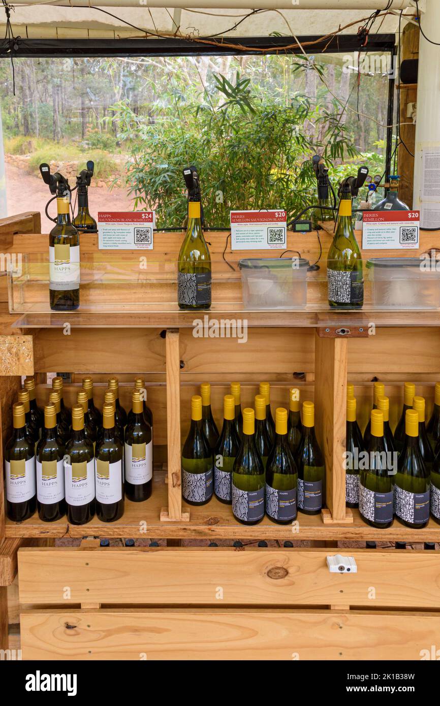 Happs Winery self serve cellar door Quindalup, Western Australia Stock
