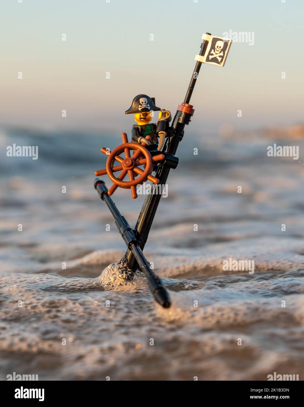 Lego captain hook minifigure Stock Photo