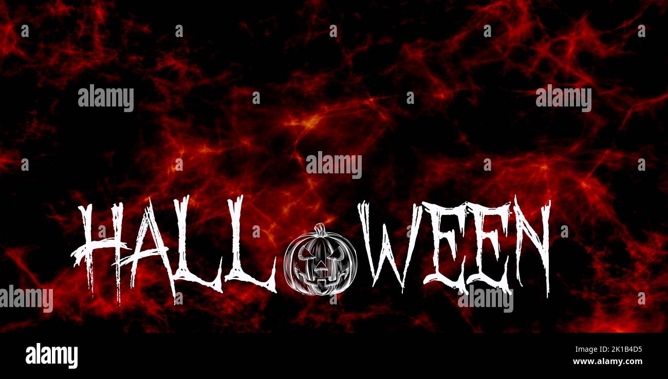 Halloween illustration backdrop Stock Photo