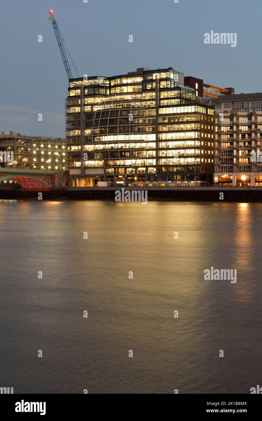 Riverside House, Southwark Bridge Road, Bankside, Southwark, London, United Kingdom Stock Photo