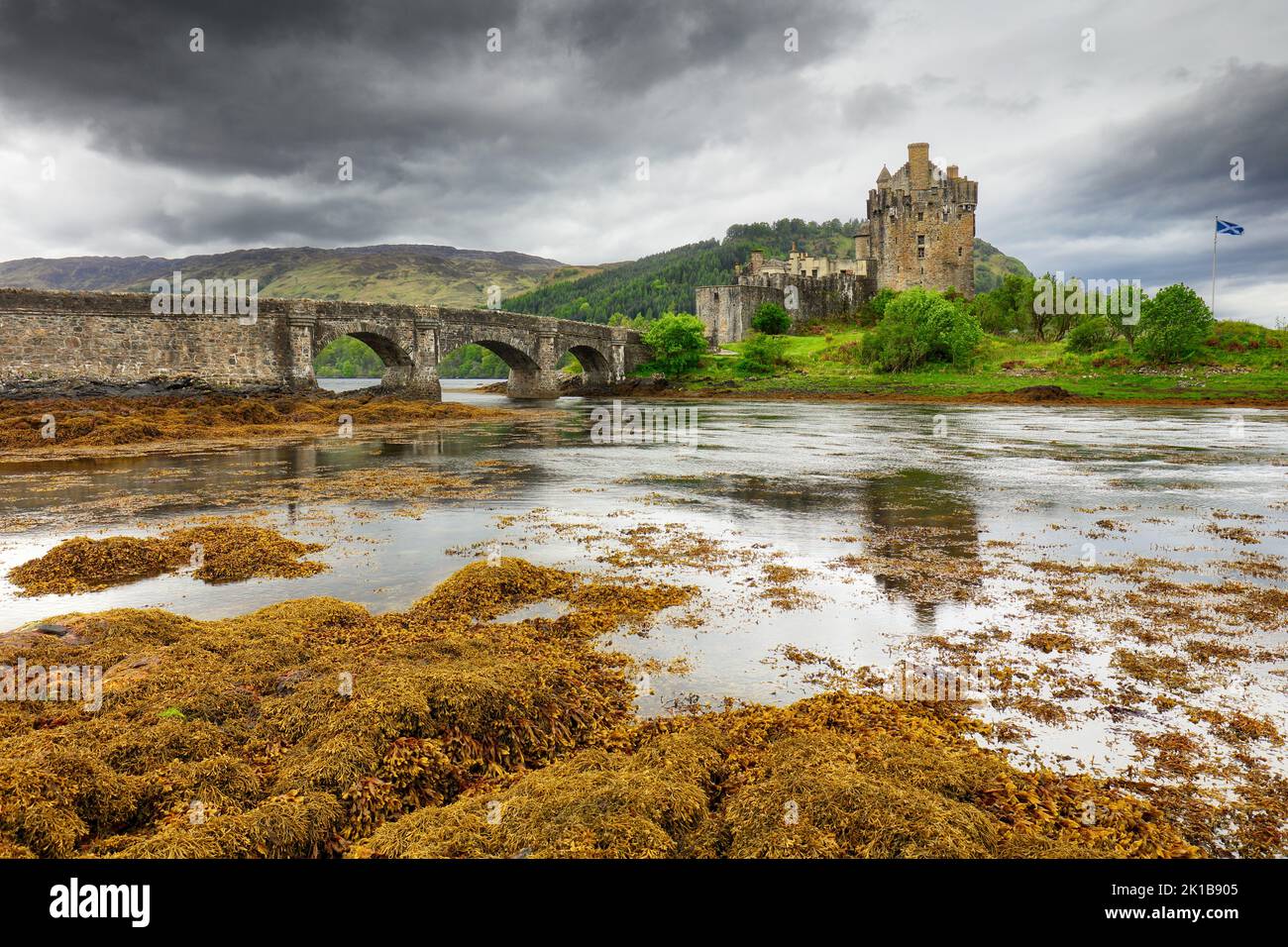 Scotland - Eilean Donan Castle in scotish highland Stock Photo