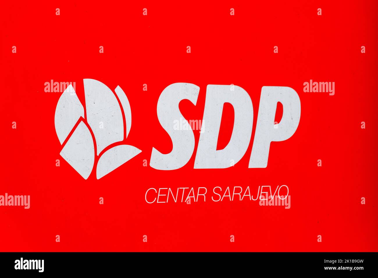 Sarajevo, Bosnia and Herzegovina - June 3, 2022: Emblem of Social