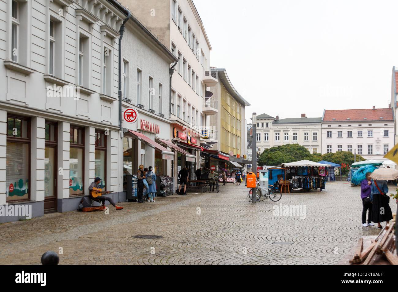 A rainy day in Spandau, Berlin Stock Photo
