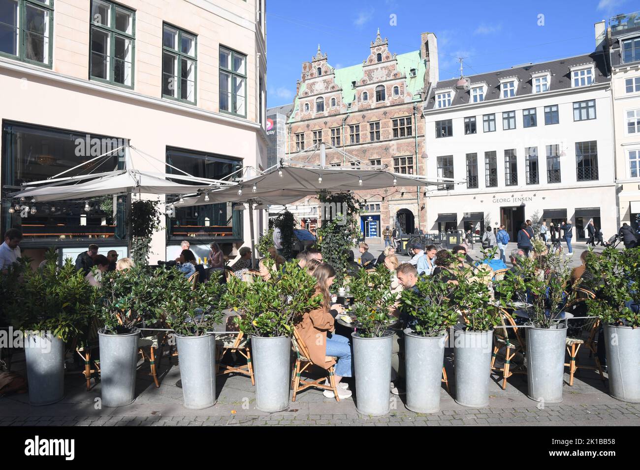 Copenhagen /Denmark/17 .September 2022/ Outdoor service food and drinks