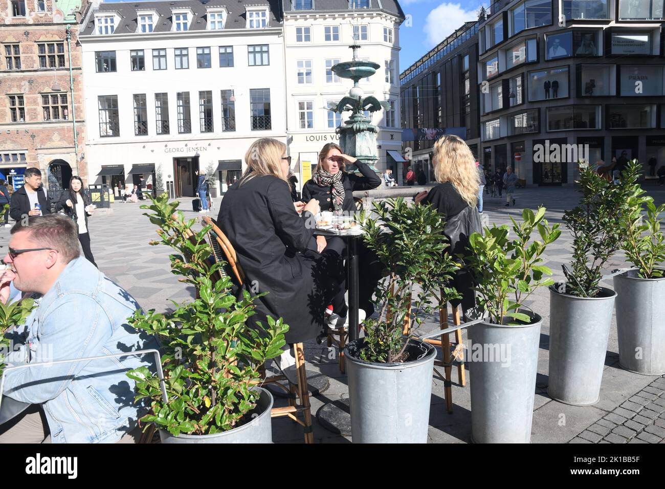 Copenhagen /Denmark/17 .September 2022/ Outdoor service food and drinks