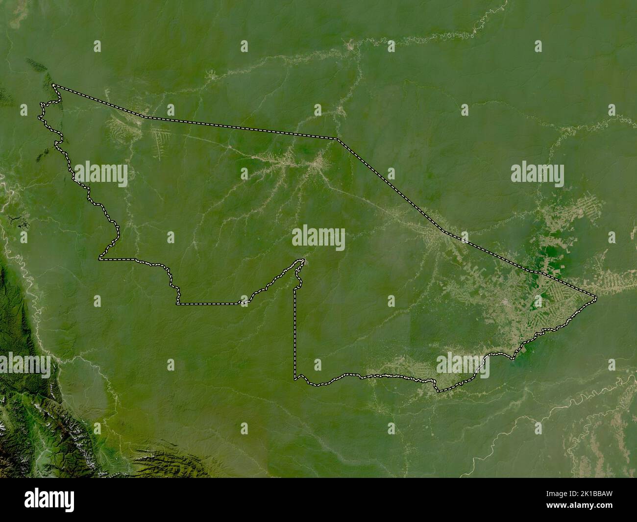 Acre, state of Brazil. Low resolution satellite map Stock Photo Alamy