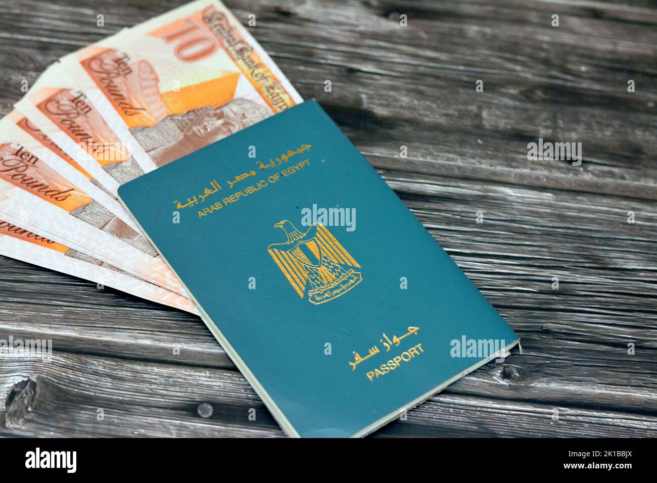 Egyptian Passport With New Polymer 10 EGP LE Ten Egyptian Pounds Money egyptian-passport-with-new-polymer-10-egp-le-ten-egyptian-pounds-money