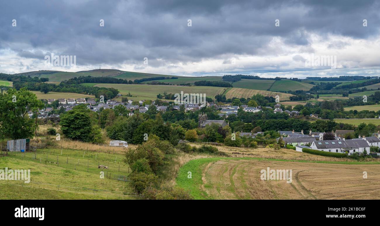 Kirk Yetholm, Scottish Borders, UK - Which marks the northern end of The Pennine Way long-distance footpath Stock Photo