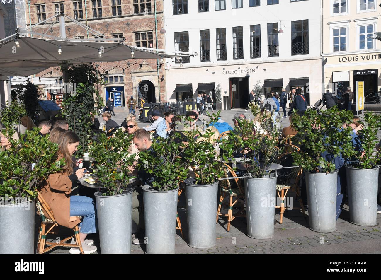 Copenhagen /Denmark/17 .September 2022/ Outdoor service food and drinks