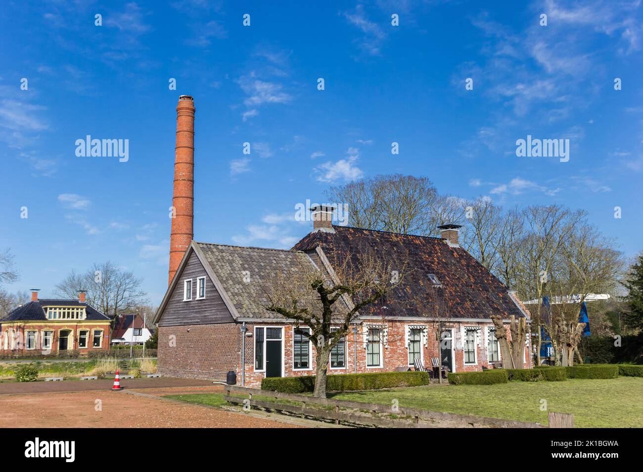 Typical dutch house in historic city Appingedam, Netherlands Stock Photo