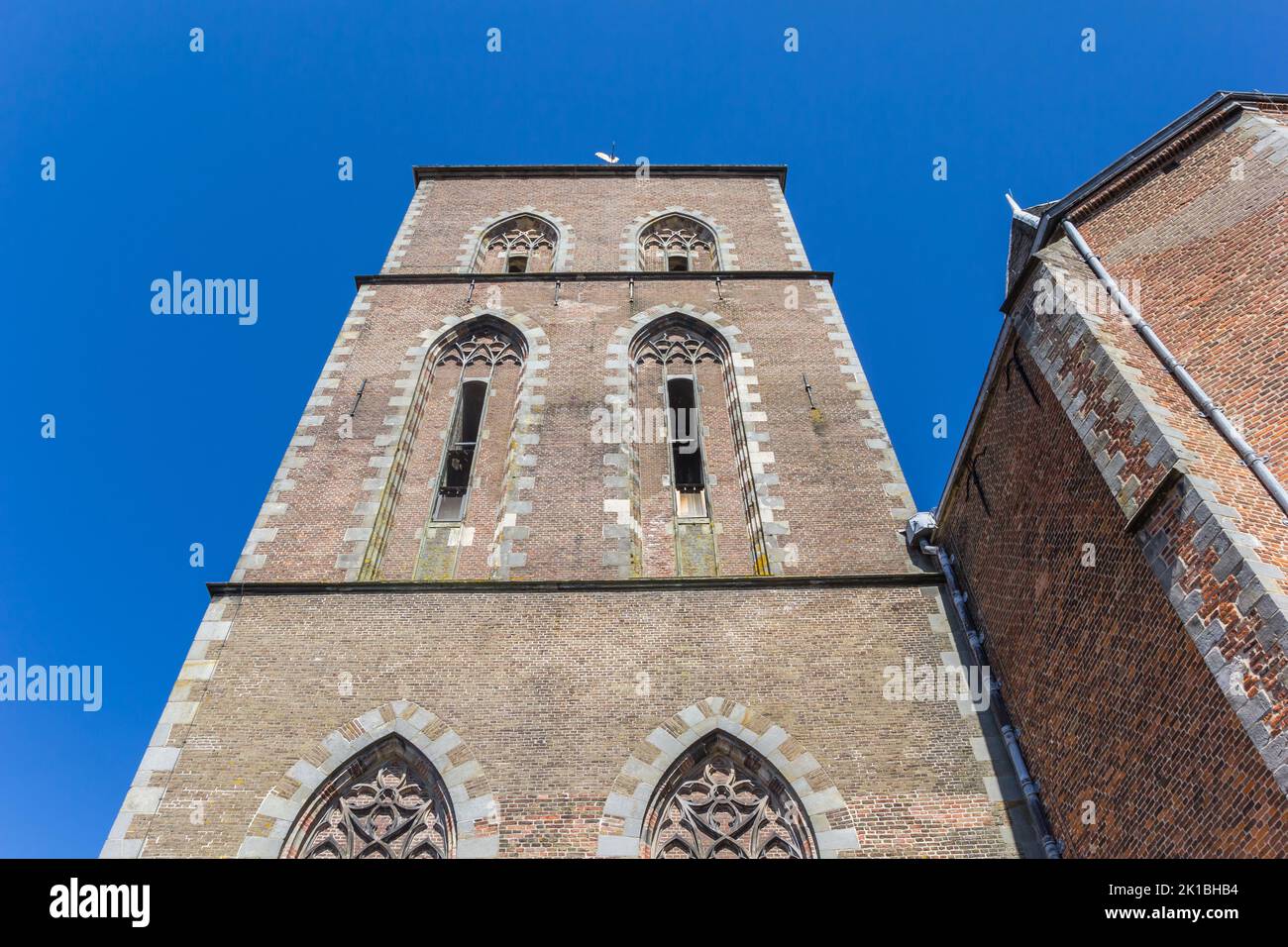 Tower of the Buitenkerk church in Kampen, Netherlands Stock Photo