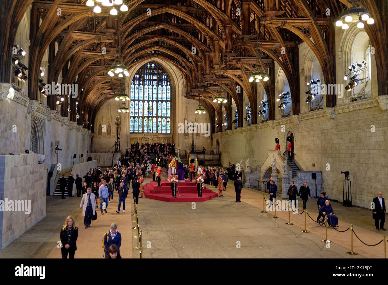 Queen Elizabeth II Lying in State at Westminster Hall Stock Photo Alamy
