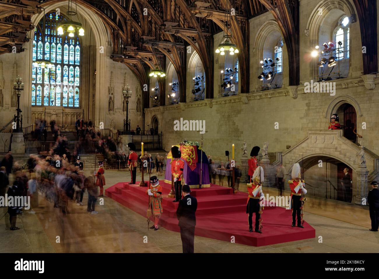 Queen Elizabeth II Lying in State at Westminster Hall Stock Photo Alamy