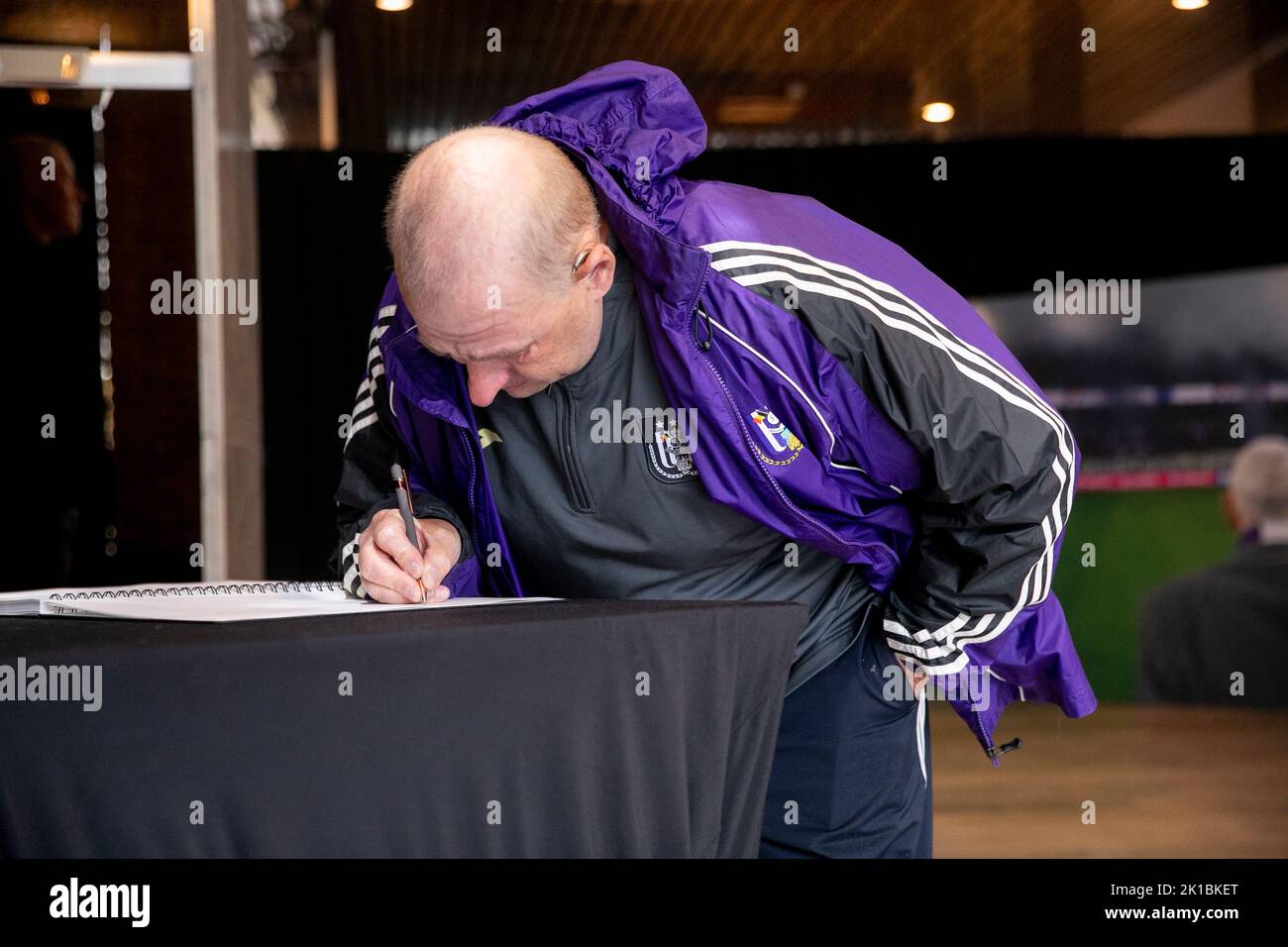 The Lotto Park stadium, the former Constant Van Den Stock Stadium of the  Royal Sporting Club Anderlecht, established since 1908 Stock Photo - Alamy