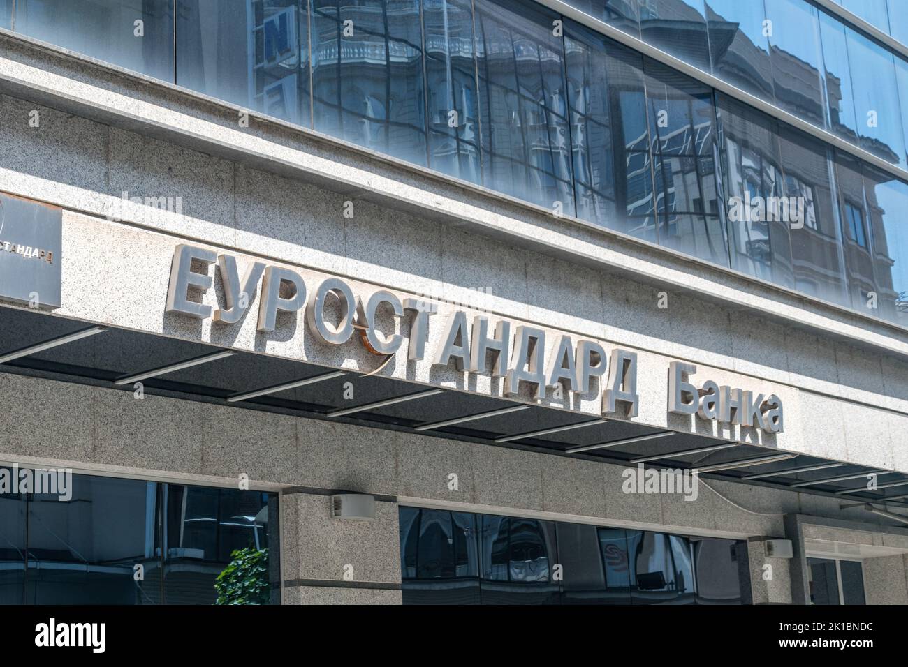 Skopje, North Macedonia June 5, 2022 Inscription Eurostandard bank