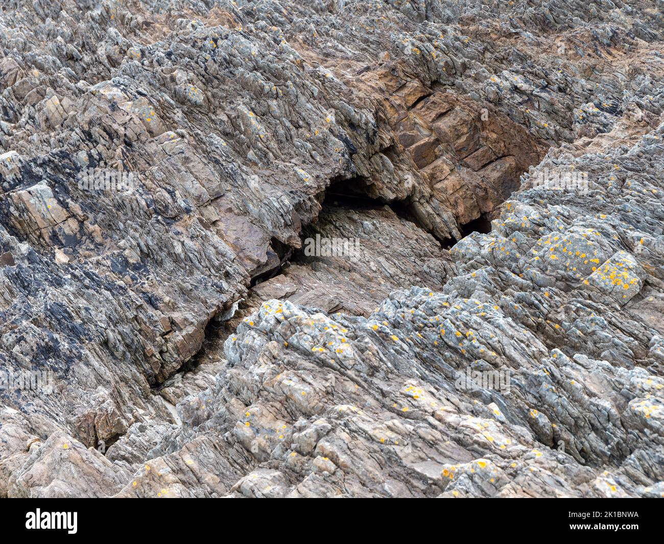 Beautiful rock. Stone close-up. Stone texture, rock. Stock Photo