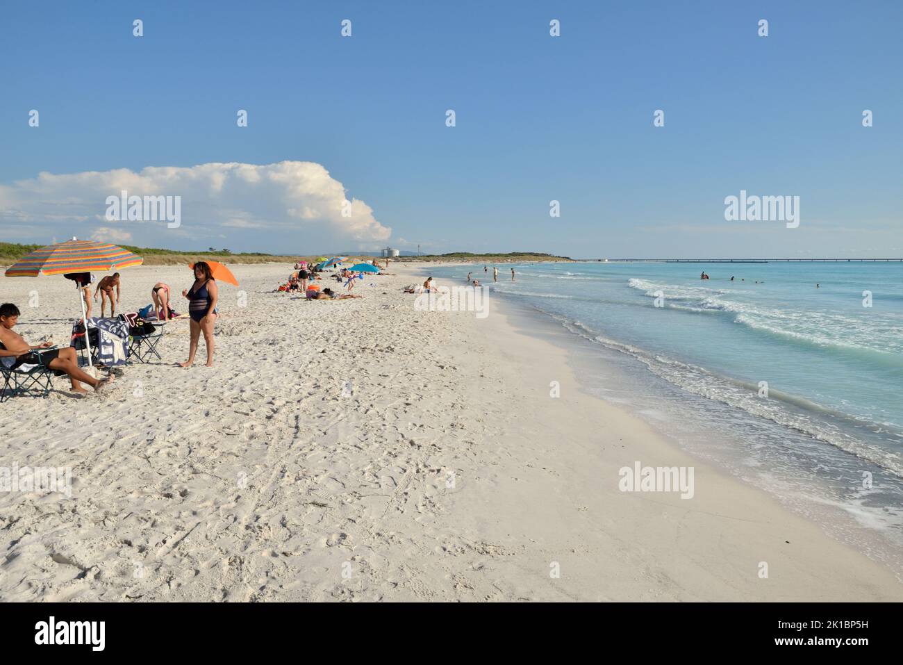 White Beaches of Rosignano Solvay - Tuscany  Italy Stock Photo