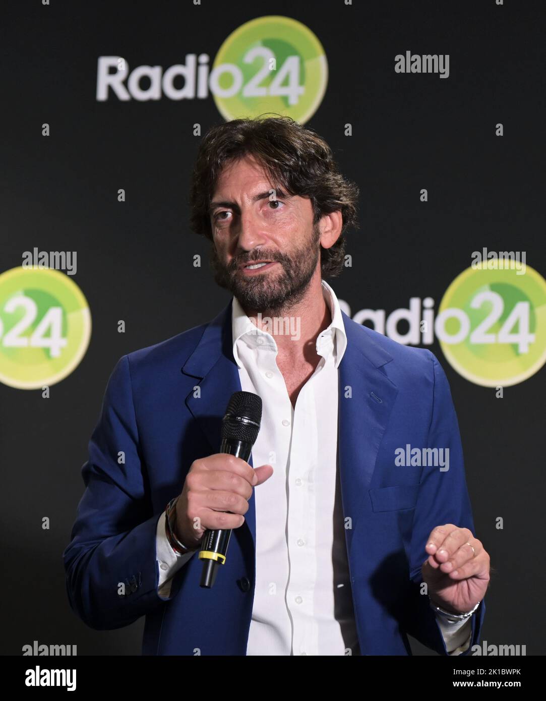 Milan, Italy Radio 24 at the Sole24Ore headquarters presents its autumn  winter 2022-23 photocall with directors, conductors In the picture:  Federico Silvestri General Manager Media & Business 24ORE Group Credit:  Independent Photo