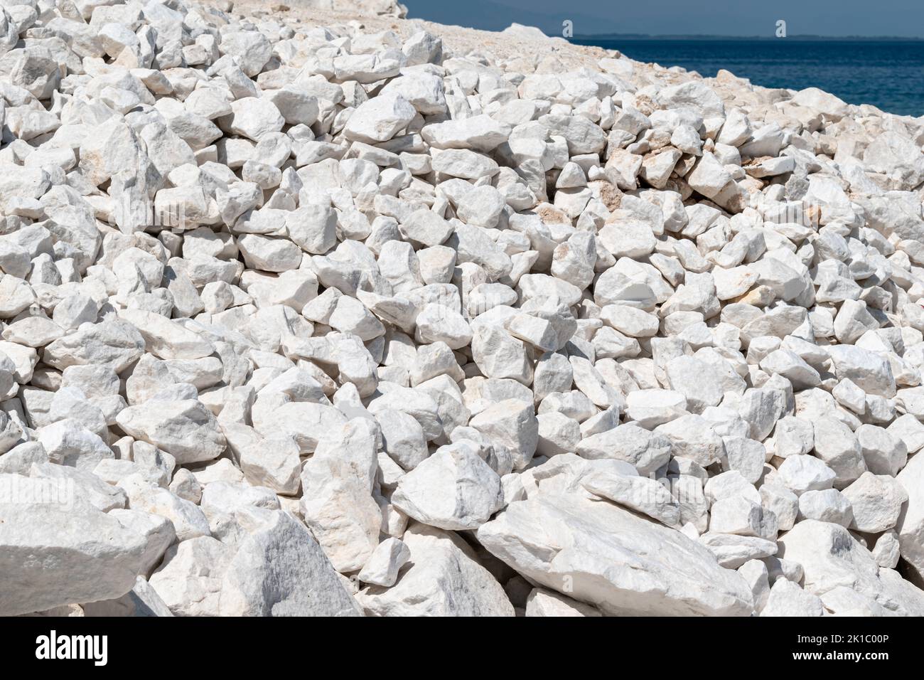 Marble Beach in Thassos, Greece Stock Photo Alamy