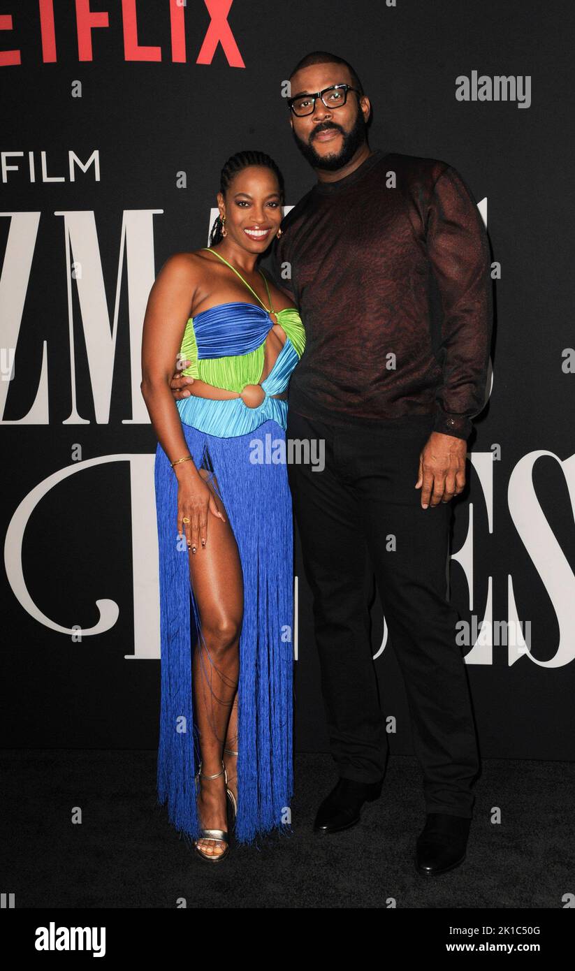 Los Angeles, CA. 16th Sep, 2022. Milauna Jackson, Tyler Perry at