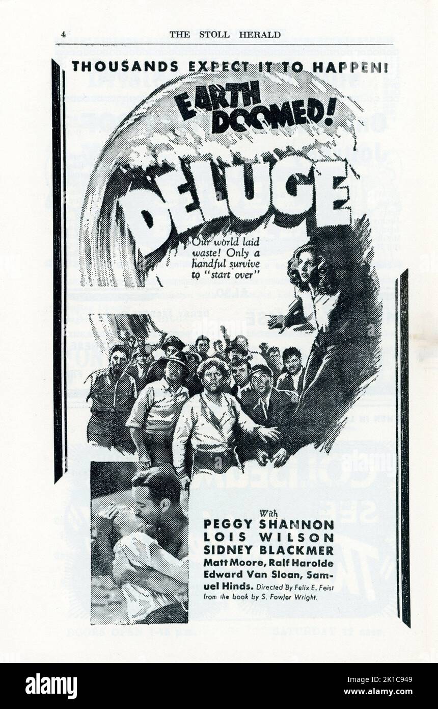 PEGGY SHANNON LOIS WILSON and SIDNEY BLACKMER in DELUGE 1933 director
