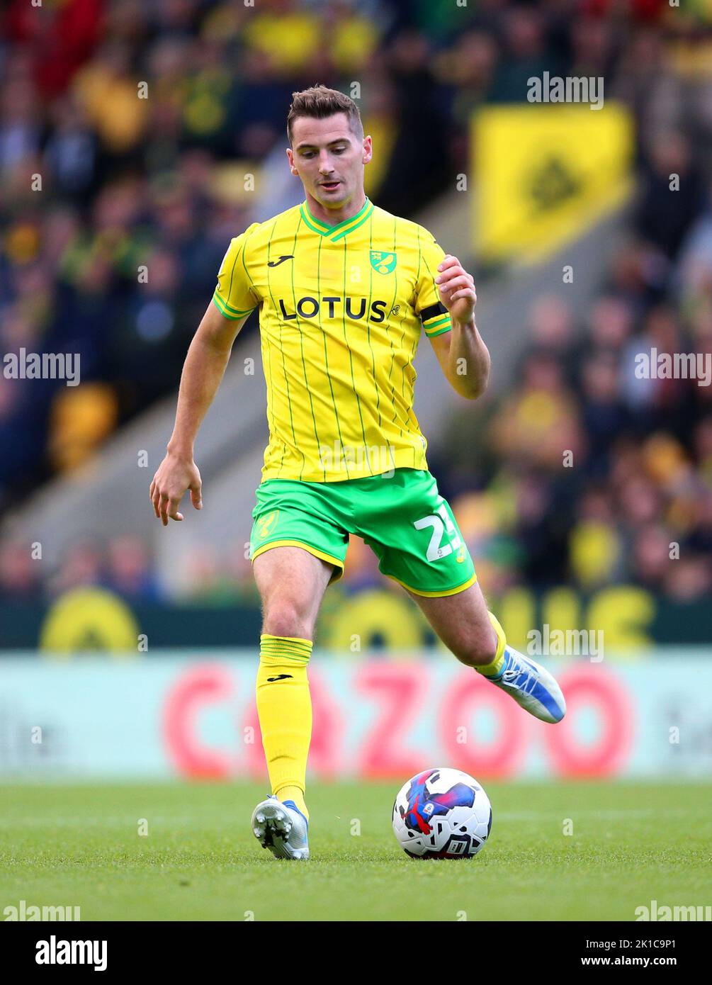 Norwich City's Kenny McLean during the Sky Bet Championship match at Carrow Road, Norwich. Picture date: Saturday September 17, 2022. Stock Photo