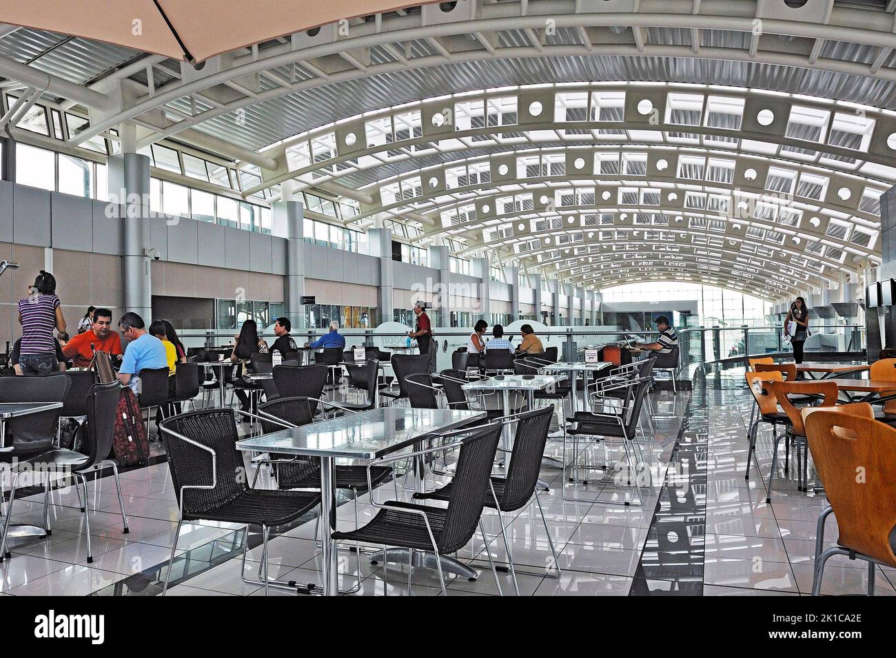 Cafe, San Jose Airport, Juan Santamaria International Airport, Costa-Rica, Central America Stock Photo