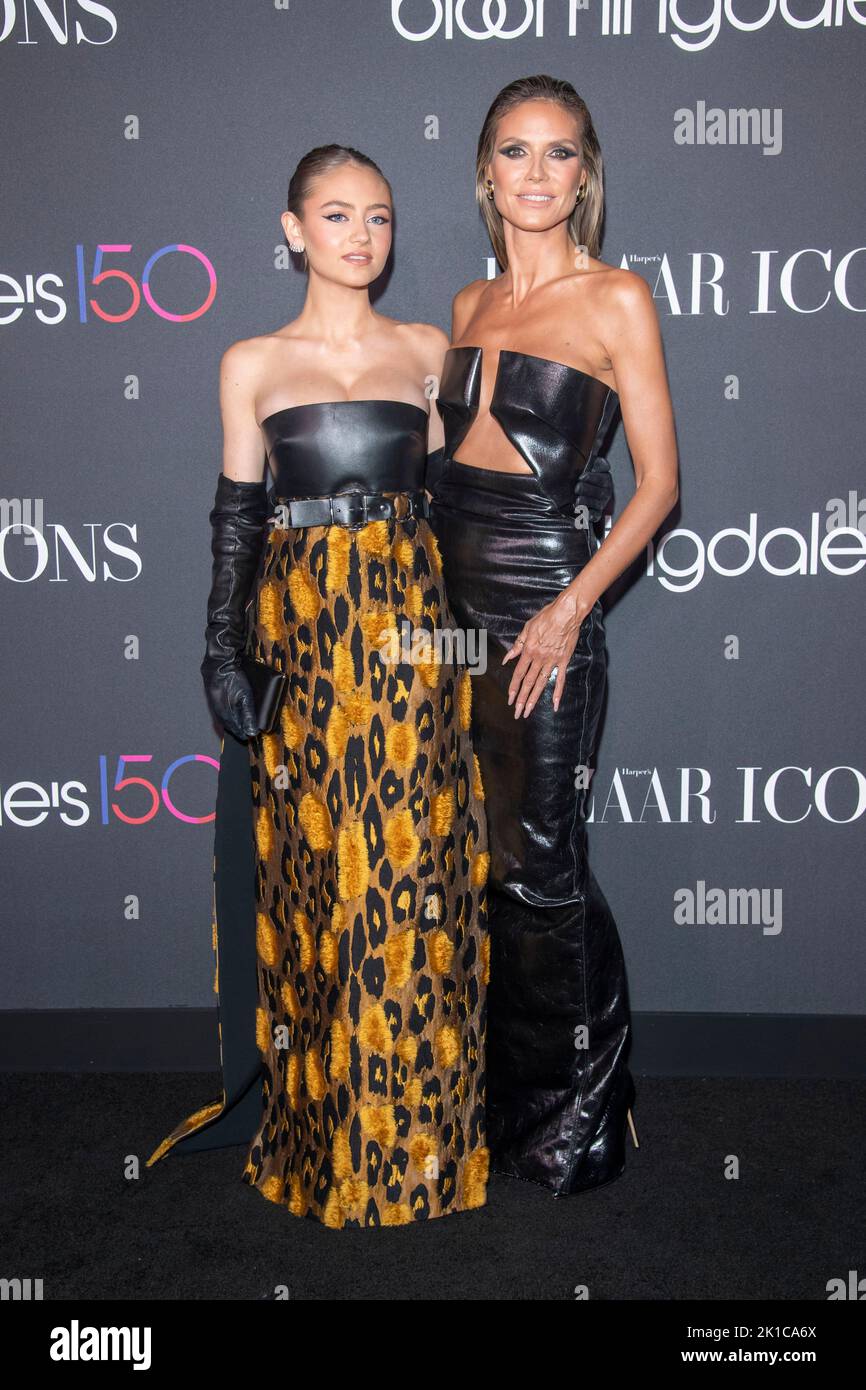 NEW YORK, NEW YORK - SEPTEMBER 09: Leni Klum and Heidi Klum attend 2022